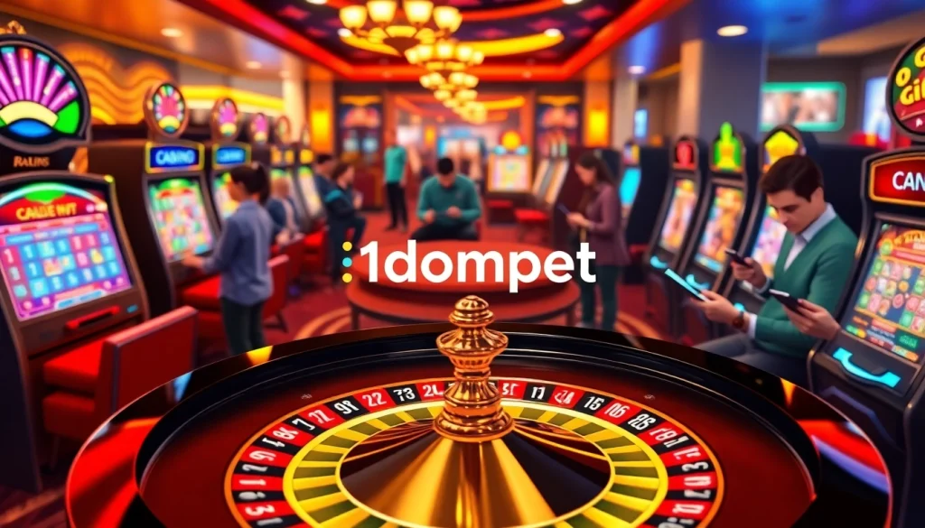 Experience the thrill of i1dompet online gambling with engaging roulette and slot machines.